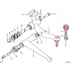 Upper rod ball joints, fits all Citroën CX