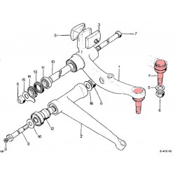 Citroën CX upper suspension ball joints assembly