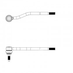 Track rods for Citroën CX 1974 - 1984 "short width" with mechanical steering