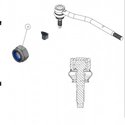 Track rods for Citroën CX 1974 - 1984 "short width" with mechanical steering