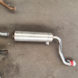 Silencieux inox de ligne d'échappement pour Citroën CX 20 et Citroën CX 22